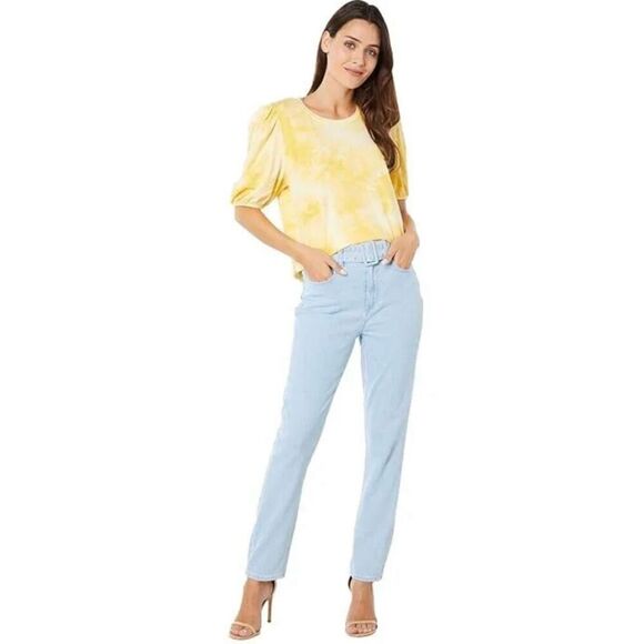 Paige Carrot Leg High‎ Rise Paperbag Waist Jean in Cheyne Size 27 - Picture 12 of 12